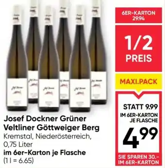 Maximarkt Josef Dockner Grüner Veltliner Göttweiger Berg Angebot