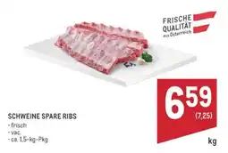 Metro Schweine Spare Ribs Angebot