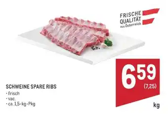 Metro Schweine Spare Ribs Angebot