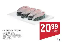 Metro Adlerfisch steaks Angebot