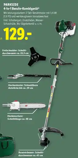 Lidl Parkside 4-in-1 Benzin-Kombigerät Angebot