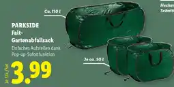 Lidl Parkside Falt- Gartenabfallsack Angebot