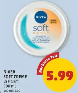 PENNY Nivea soft creme lsf 15 Angebot