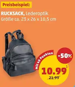PENNY Rucksack, lederoptik Angebot