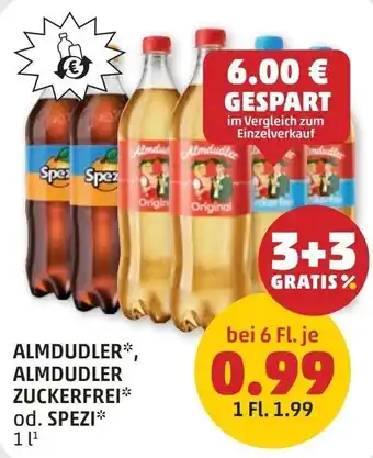 PENNY Almdudler, almdudler zuckerfrei od. spezi Angebot