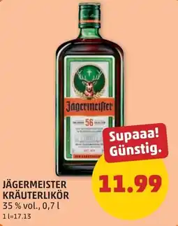 PENNY Jägermeister kräuterlikör 35% vol. Angebot