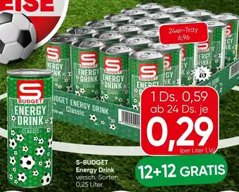 Spar S- budget energy drink Angebot