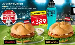 Spar Austro-burger & powerade Angebot