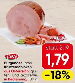 Spar Burgunder- oder krustenschinken aus österreich, glu- ten- und laktosefrei Angebot