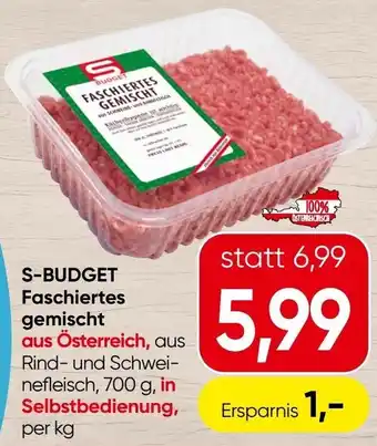 Spar S-budget faschiertes gemischt Angebot