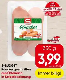 Spar S-budget Knacker geschnitten Angebot