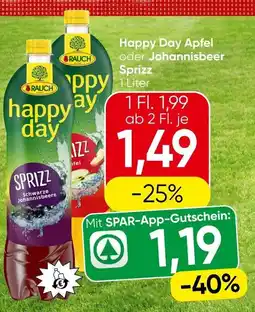 Spar Happy Day Apfel oder Johannisbeer Sprizz Angebot