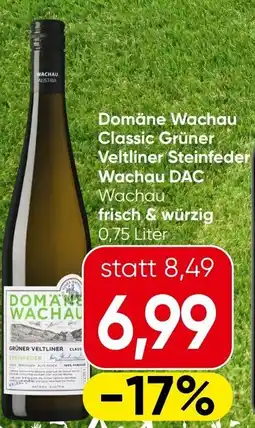 Spar Domäne Wachau Classic Grüner Veltliner Steinfeder Wachau DAC Angebot