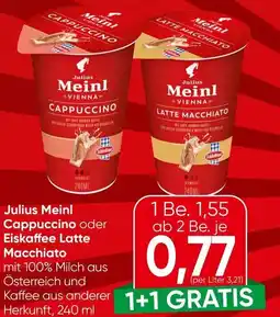 Spar Julius Meinl Cappuccino oder Eiskaffee Latte Macchiato Angebot