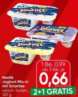 Spar Nestlé Joghurt Mix-in mit Smarties Angebot