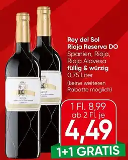 Spar Rey del Sol Rioja Reserva DO Angebot