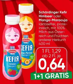 Spar Schärdinger Kefir Himbeer oder Mango-Maracuja Angebot