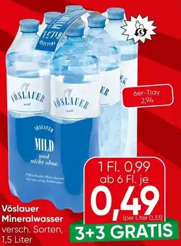 Spar Vöslauer Mineralwasser Angebot