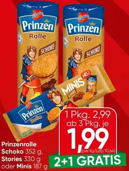 Spar Prinzenrolle Schoko, Stories oder Minis Angebot