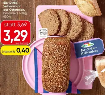 Spar Bio-Dinkel- Vollkornbrot Angebot