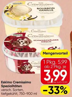 Spar Eskimo Cremissimo Spezialitäten Angebot