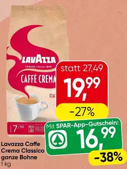 Spar Lavazza Caffe Crema Classico ganze Bohne Angebot