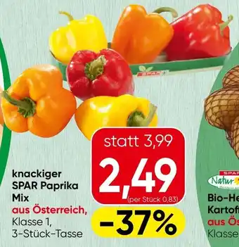 Spar Knackiger SPAR Paprika Mix Angebot