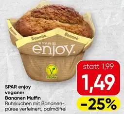 Spar SPAR enjoy veganer Bananen Muffin Angebot