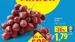 Lidl Trauben rot kernlos Angebot