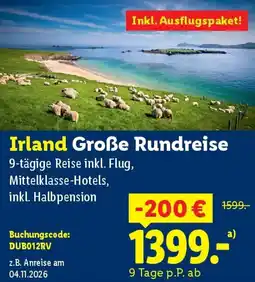 Lidl Irland Große Rundreise Angebot