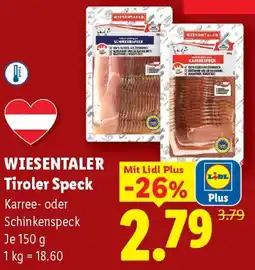 Lidl Wiesentaler tiroler speck Angebot