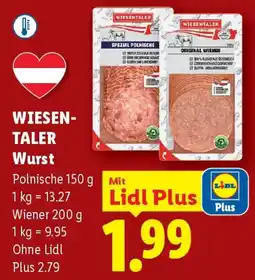 Lidl Wiesen-taler wurst Angebot