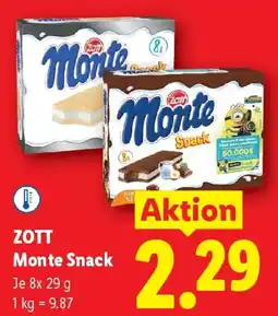 Lidl ZOTT Monte Snack Angebot