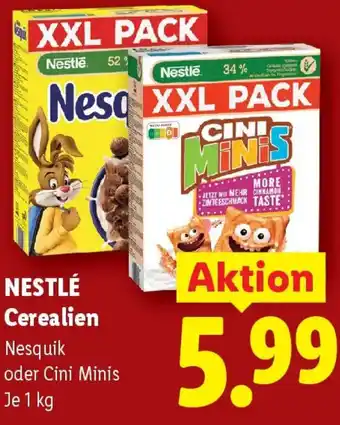 Lidl Nestlé cerealien Angebot