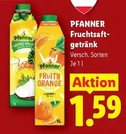 Lidl Pfanner Fruchtsaft- getränk Angebot