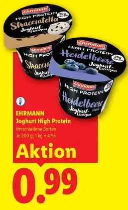 Lidl Ehrmann joghurt high protein Angebot