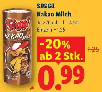 Lidl Siggi kakao milch Angebot