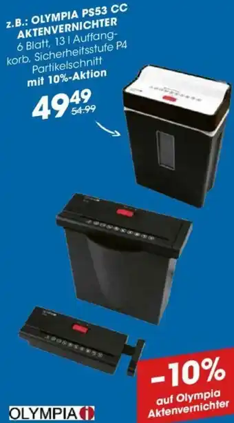 Libro Olympia PS53 CC Aktenvernichter Angebot