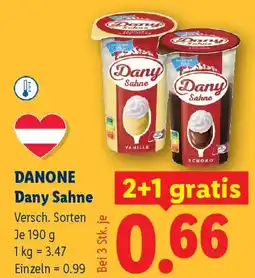 Lidl Danone Dany Sahne Angebot