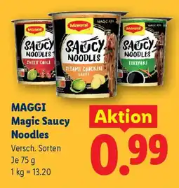 Lidl Maggi magic saucy noodles Angebot