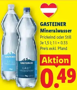 Lidl Gasteiner mineralwasser Angebot