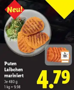 Lidl Puten Laibchen mariniert Angebot