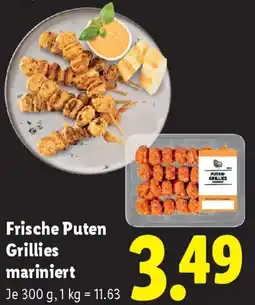 Lidl Frische Puten Grillies mariniert Angebot