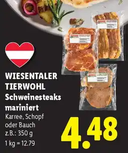 Lidl Wiesentaler tierwohl schweinesteaks mariniert Angebot