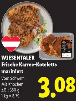 Lidl Wiesentaler Frische Karree-Koteletts mariniert Angebot