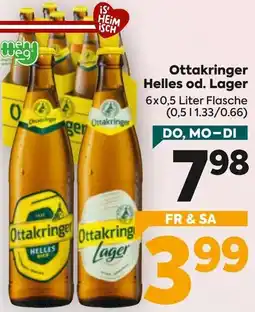 Billa Ottakringer Helles od. Lager Angebot