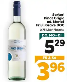 Billa Sartori Pinot Grigio od. Merlot Friuli Grave DOC Angebot