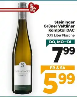 Billa Steininger Grüner Veltliner Kamptal DAC Angebot