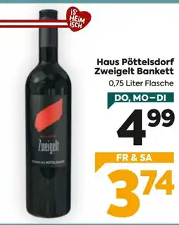 Billa Haus Pöttelsdorf Zweigelt Bankett Angebot