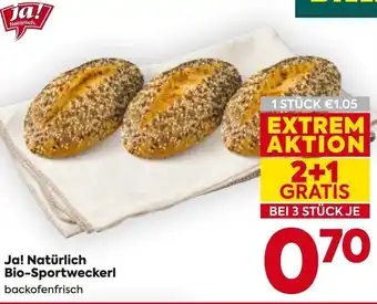 Billa Ja! Natürlich Bio-Sportweckerl Angebot